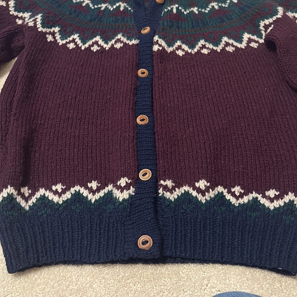 Paris Sport Club hand made in Bolivia 100% lambswool sweater size L - Picture 4 of 9